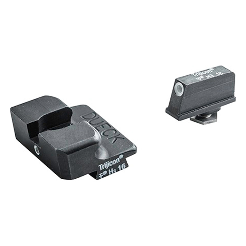 Glock Iron Sights - 2 Dot - Fixed Rear - Tritium - USA Made